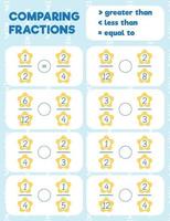 página de impresión de práctica de matemáticas vector