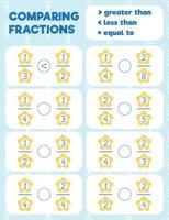 página de impresión de práctica de matemáticas vector