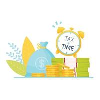 Tax time background vector