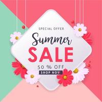 Summer sale background layout banners  voucher discount
