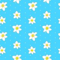 Abstract Spring Flower Seamless Pattern Background vector