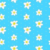 Abstract Spring Flower Seamless Pattern Background vector