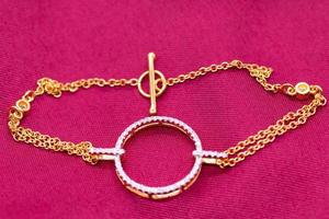 Diamond bracelet 9k gold photo