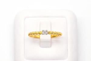 Diamond ring 9k gold photo