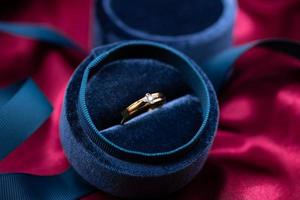 Diamond ring 9k gold photo