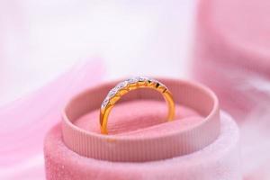 Diamond ring 9k gold photo