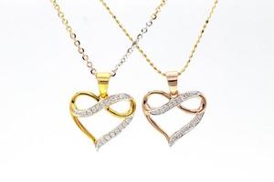 Diamond pendant 9k gold photo