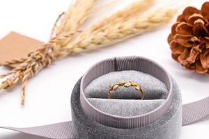 Diamond ring 9k gold photo