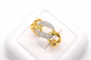 Diamond ring 9k gold photo