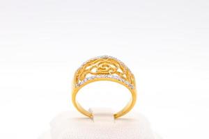 Diamond ring 9k gold photo