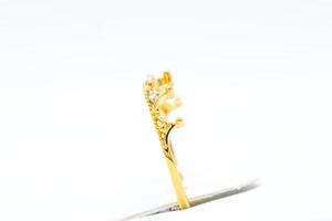 Diamond ring 9k gold photo