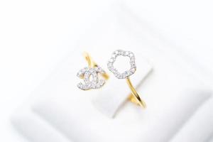 Diamond ring 9k gold photo