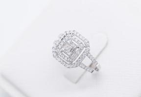 Diamond ring 9k gold photo