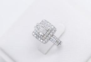 Diamond ring 9k gold photo