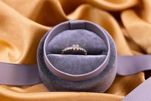 Diamond ring 9k gold photo