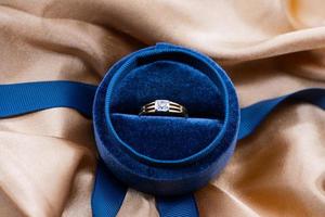 Diamond ring 9k gold photo