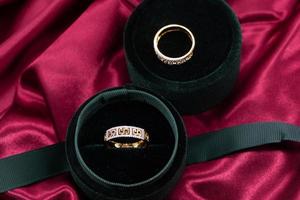 Diamond ring 9k gold photo