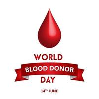 World Blood Donor Day vector illustration design