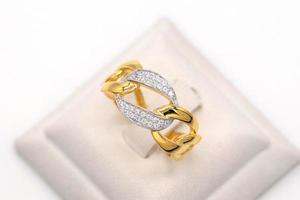 Diamond ring 9k gold photo