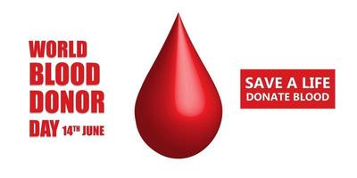 Día mundial del donante de sangre, diseño de ilustraciones vectoriales