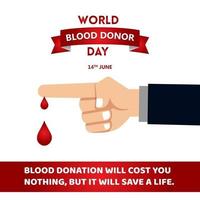 World Blood Donor Day vector illustration design