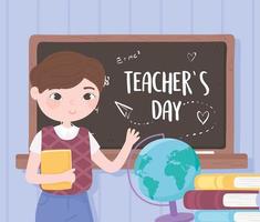 celebration teacher day vector