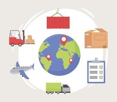 logistic world set vector