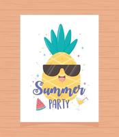 banner de fiesta de verano vector