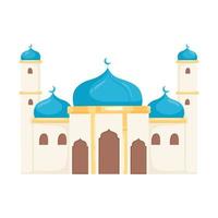 arabic mosque building vector