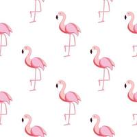 Cute Seamless Flamingo Pattern vector