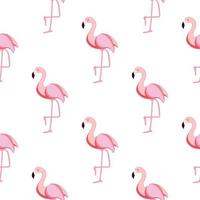 Cute Seamless Flamingo Pattern vector