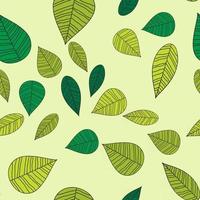 Spring Leaves Seamless Pattern vector