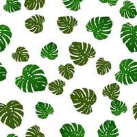 Abstract leaf monsters Seamless Pattern Background vector