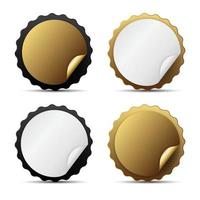 Golden Label Template can be used as best choice 100 satisfaction best seller sign vector