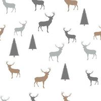 Abstract Seamless deer pattern background vector