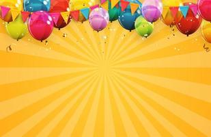 Holiday Background with Balloons vector