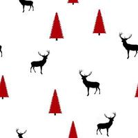 Abstract Seamless deer pattern background vector