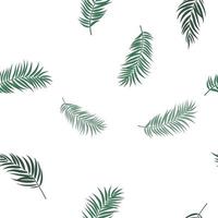 Tropical Palm Leaves Seamless Pattern Background vector