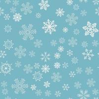 Abstract Winter Design Seamless Pattern Background with Snowflakes for Christmas and New Year Poster vector