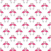 Pink Flamingo Seamless Pattern Background vector