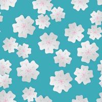 Flower Seamless Pattern Background vector