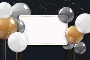 Holiday Background with Balloons vector