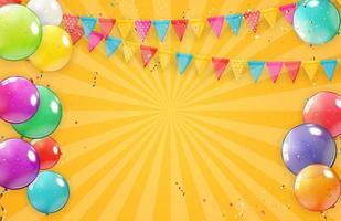 Holiday Background with Balloons vector