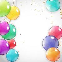 Holiday Background with Balloons vector