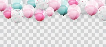 Abstract Holiday Background with Balloons vector