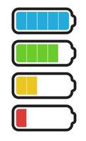 Battery Icon isolated on white vector