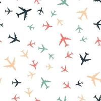 Airplane Seamless Pattern Background vector