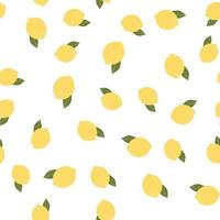Abstract Lemon Seamless Pattern Background vector