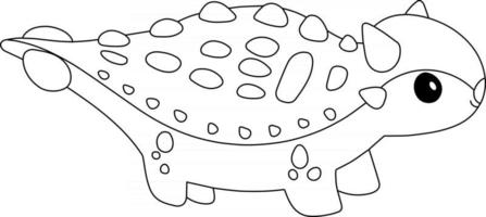 Ankylosaurus Kids Coloring Page Great for Beginner Coloring Book