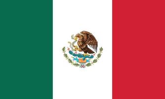 vector illustration of Mexico flag